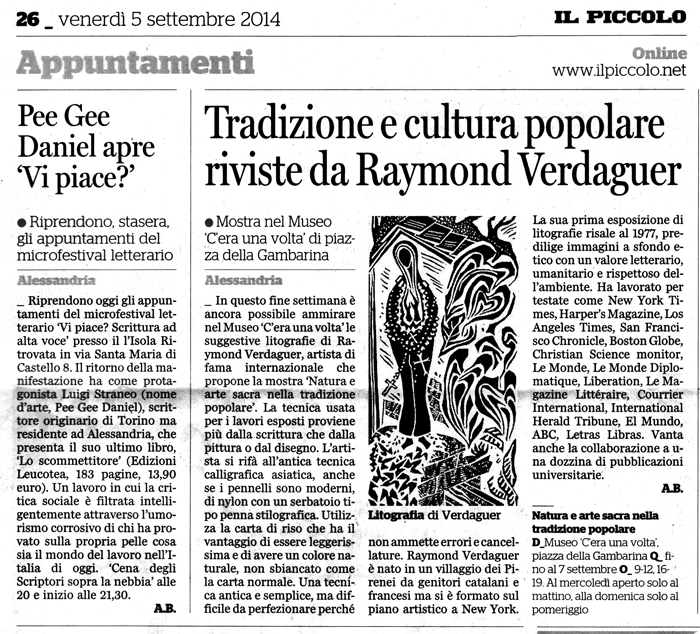 IL PICCOLO 5.9.2014